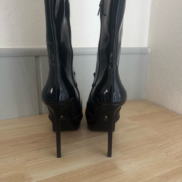 THALIA SODI Trixi Knee Boots Womens Black Platform Comfort  Pointy Toe  Zip-Up - Picture 5 of 13